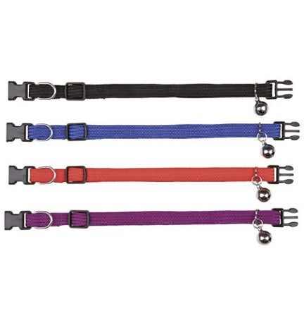 [204644-3] Trixie Elastic Nylon Collar for Cats - ORANGE/20-32CM