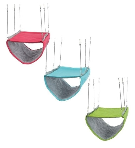 [204713-2] Trixie Hammock w/ 2 Storeys for Small Pets - GREEN/22X15X30CM