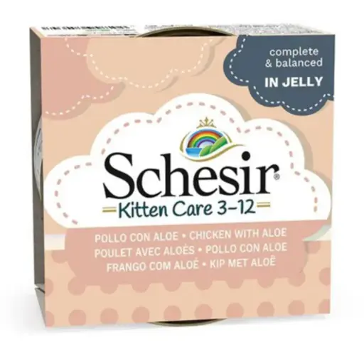 [C03064101] Schesir Kitten Can Jelly Chicken Fillet With Aloe 85gm