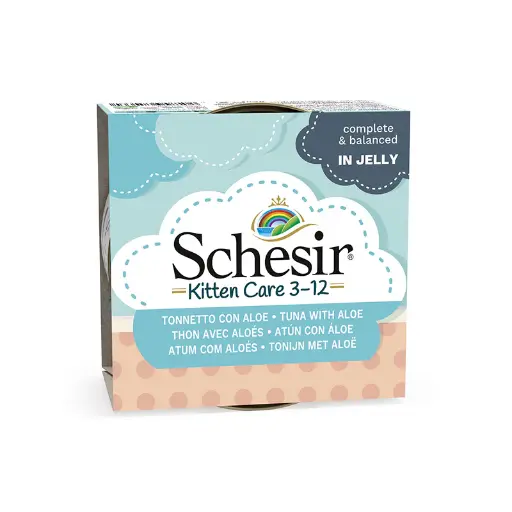 [C03064100] Schesir Cat Wet Food Can Kitten Tuna With Aloe 85gm