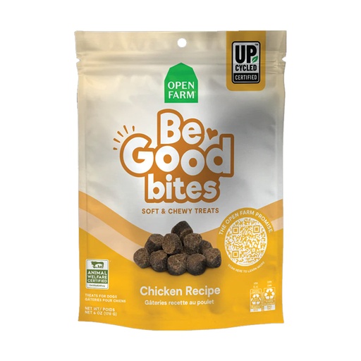 [105343-1] Open Farm Be Good Bites Chicken Recipe Dog Treat - 170G
