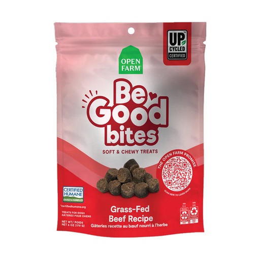 [105344-1] Open Farm Be Good Bites Grass-Fed Beef Recipe Dog Treat - 170G