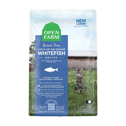 [105360-1] Open Farm Grain Free Catch of the Season Whitefish Dry Cat Food - 1.81KG