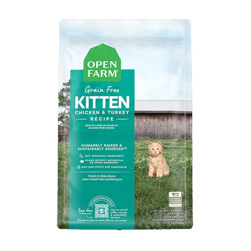 [105363-1] Open Farm Grain Free Kitten Recipe Dry Food - 1.81KG