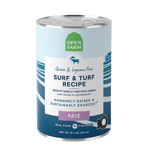 [105393-1] Open Farm Surf & Turf Pate Wet Dog Food - 354G