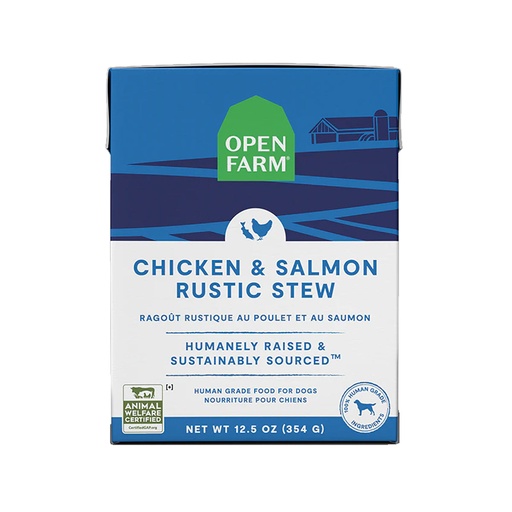[105397-1] Open Farm Chicken & Salmon Rustic Stew Wet Dog Food - 354G