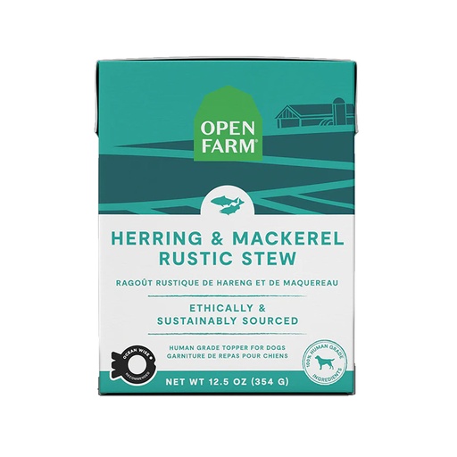 [105398-1] Open Farm Herring & Mackerel Rustic Stew Wet Dog Food - 354G