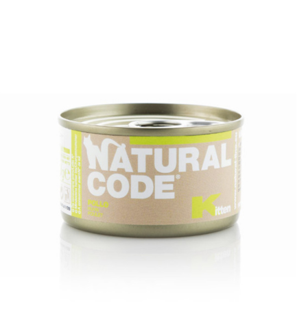 [105827-1] Natural Code Kitten Chicken Wet Cat Food - 85G