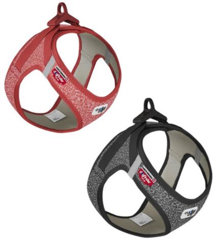 [206295-1] Curli Vest Harness Merino with Curli Clasp for Dogs - BLACK/XXXS