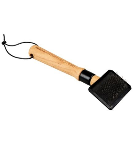 [206752-1] D&D Home I Love Happy Cats Arthur Wood Slicker Brush for Cats - 17.5X6x3.5CM
