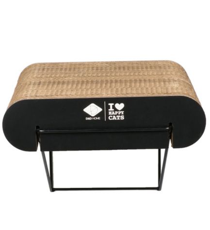 [206756-2] D&D Home I Love Happy Cats David Cardboard Wall Mountable Shelf - BROWN/60X29X24CM