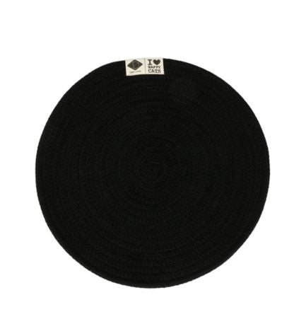 [206767-2] D&D Home I Love Happy Cats Jill Placemat - BLACK/40X40X0.8CM