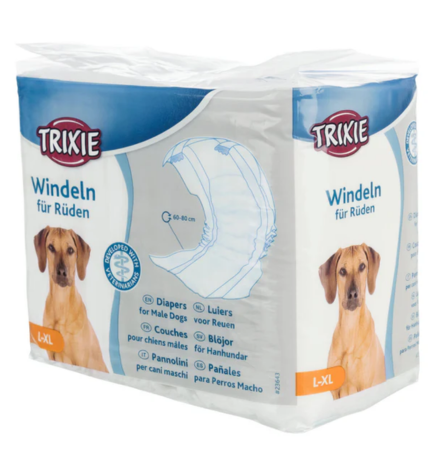 [207070-3] Trixie Diapers for Male Dogs 12pcs - XS