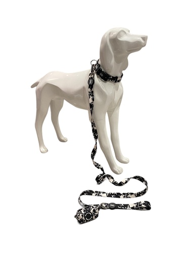 [207077-3] Bud & Billy Monochrome Chic Dog Leash 2cm