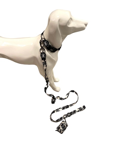 [207076-2] Bud & Billy Monochrome Chic Dog Collar 20-28cm