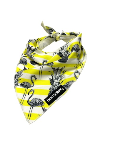 [207104-2] Bud & Billy Flamingo Bandana 60x35x44cm