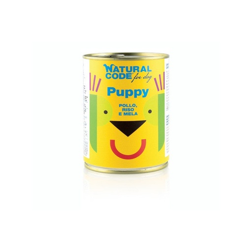 [105872-1] Natural Code Puppy 01 Chicken Rice & Apple Pate Wet Dog Food - 400G
