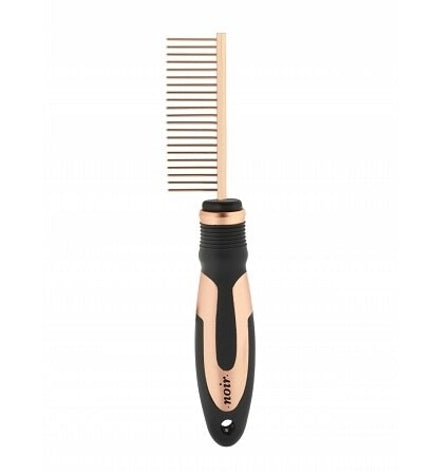 [201820-1] ebi Noir Detangling Comb for Dogs & Cats Medium