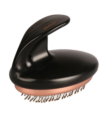 [204794-1] ebi Noir Ergonomic Slicker Brush - BLACK/11X7X9.5CM