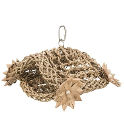 [205901-1] Trixie Hanging Sea Grass Tent for Birds BROWN 19X22CM