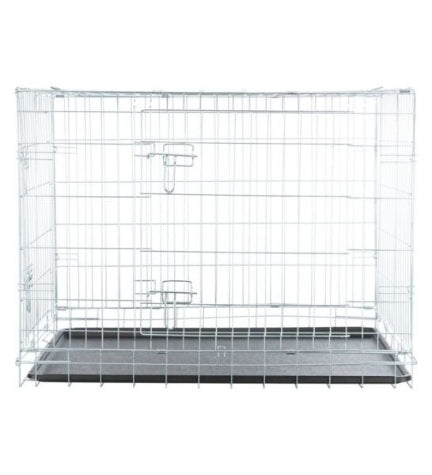 [200668-2] Trixie Galvanized 2 Door Wire Crate for Dogs & Cats 78x62x55cm