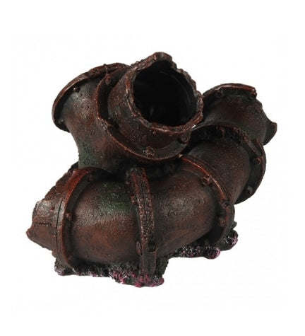 [400637-1] Aqua D'Ella Metal Pipes Ornament for Aquariums 22x15x15cm