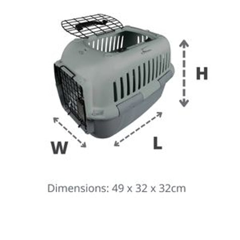 [201941-1] ebi Adventurer 50 Serene Edition Grey Carrier for Dogs & Cats 32x32x49cm