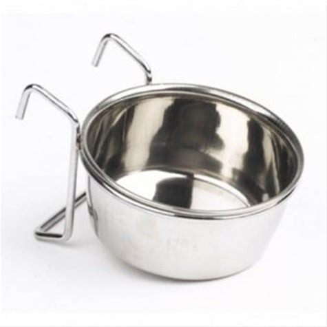[201477-1] Trixie Stainless Steel Bowl with Holder for Birds 150ml