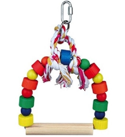 [201202-1] Trixie Wooden Arch Swing for Birds 19x13cm