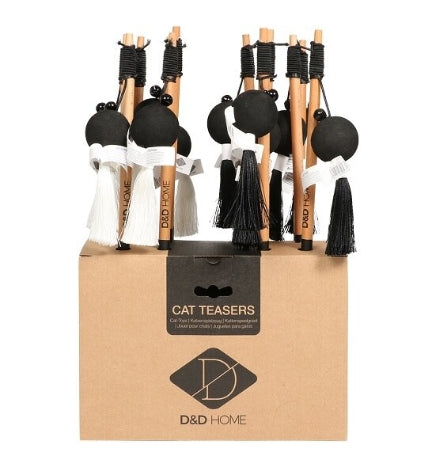 [205376-2] D&D Home Teddy Cat Rod - WHITE/4CM
