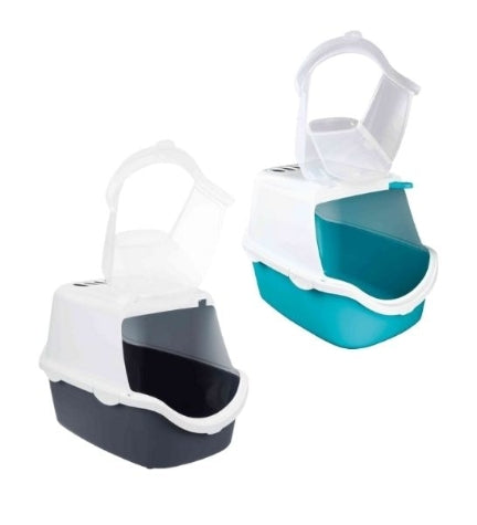[201309-2] Trixie Vico Open Top Litter Box for Cats - BLUE/40X40X56CM