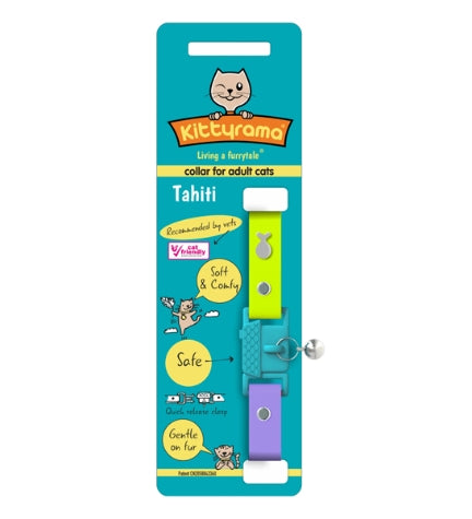 [205137-1] Kittyrama Tahiti Cat Collar 19.5CM - 26.5CM