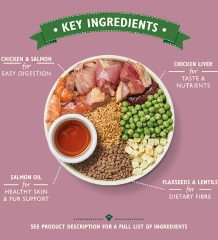 [101156-1] Lily's Kitchen Puppy Recipe with Chicken, Salmon & Peas Dry Food - 2.5KG