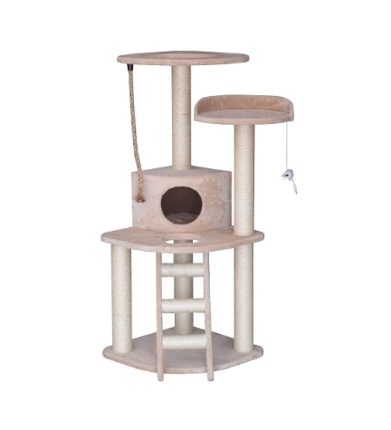 [202133-1] Thunder Paws Jun Cat House - BEIGE/55X55X122CM