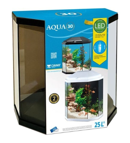 [400712-2] Ciano Aqua 30 Aquarium with White LED Light 40x20x40.2cm