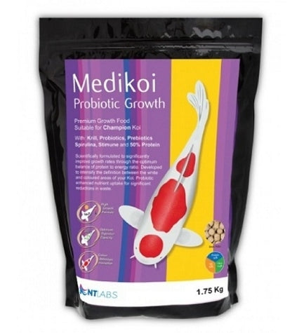 [101294-1] NT Labs Medikoi Probiotic Growth Junior 3mm Food for Fish - 1.75KG