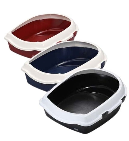 [201960-1] ebi Cat Toilet Space 70 Litter Tray for Cats - CHARCOAL/56X70X27CM