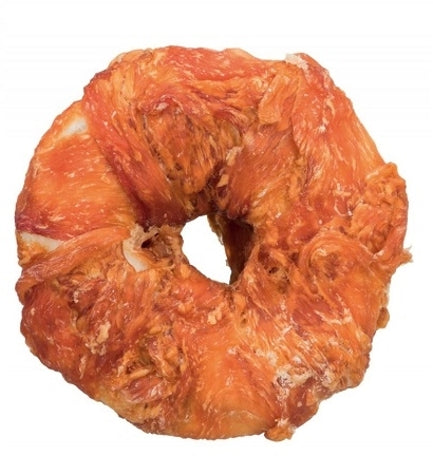 [100986-1] Trixie Denta Fun Chewing Ring with Chicken Dog Chew - 110G
