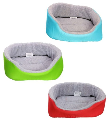 [204907-3] Trixie Fur Bed for Small Pets - BLUE/30X22CM