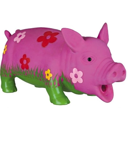 [200843-1] Trixie Pig Latex Dog Toy - PINK/20CM
