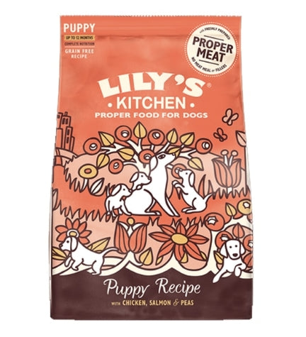 [101156-2] Lily's Kitchen Puppy Recipe with Chicken, Salmon & Peas Dry Food - 7KG