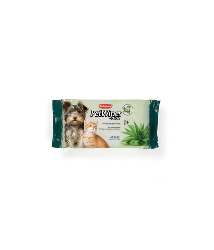 [PP00462] Padovan Pet Wipes Aloe 40pcs