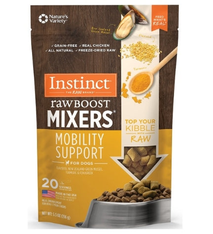 [103101-1] Instinct Raw Boost Mixers Mobility Support Freeze Dried Dog Food Topper 5.5oz