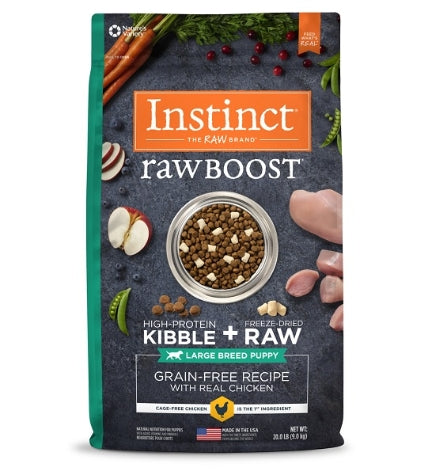 [102798-1] Instinct Raw Boost Kibble Chicken Puppy Large Breed Dry Dog Food 20lb
