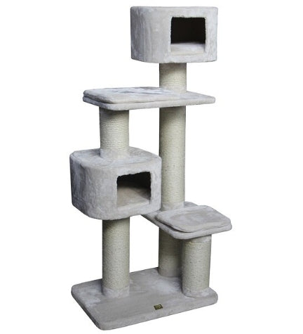 [206159-1] ebi Scratching Tree Trend Catrock Western Inn for Cats - CREME/70X50X160CM