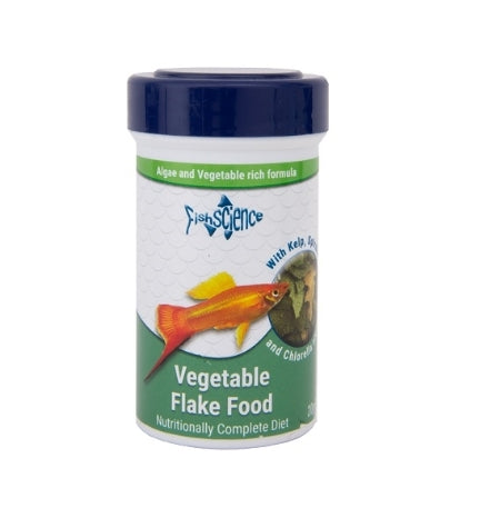[101272-1] FishScience Vegetable Flake Fish Food - 20G