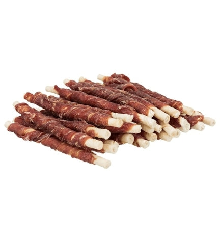 [101010-1] Trixie Denta Fun Duck Chewing Rolls Dog Chew - 80G