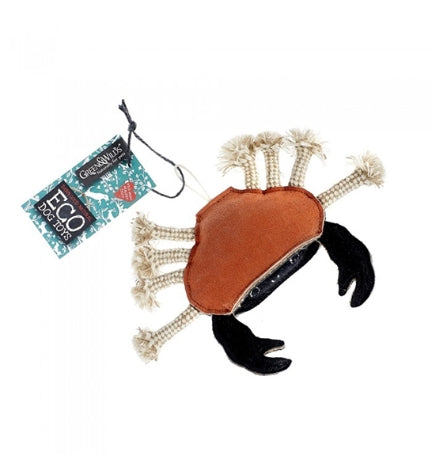 [201800-1] Green&Wilds Carlos the Crab Eco Dog Toy - 15.24CM