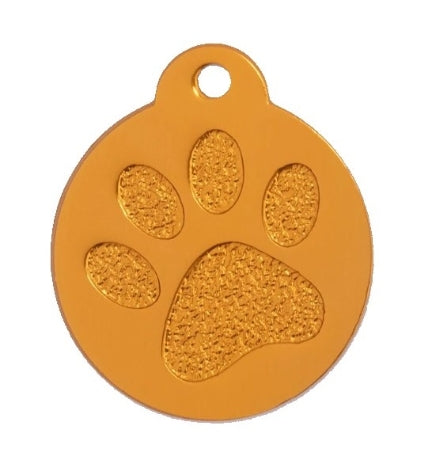 [204267-15] GoScribe Pet Tag Anodized Paw Tags - BLACK/SMALL