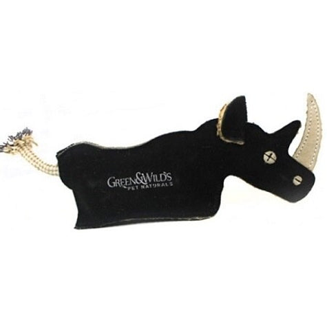 [201795-1] Green&Wilds Ronnie The Rhino Eco Dog Toy - 30X12CM